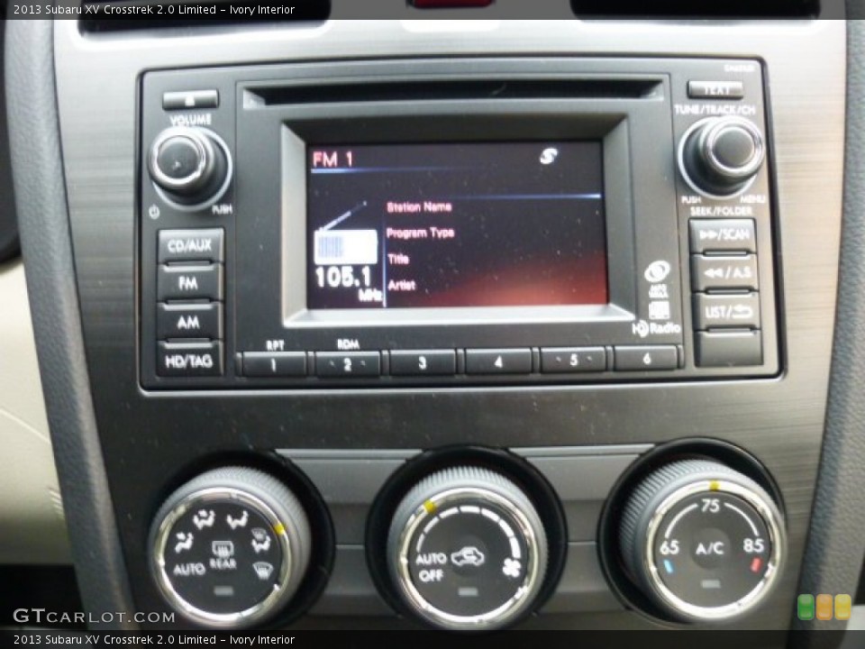 Ivory Interior Controls for the 2013 Subaru XV Crosstrek 2.0 Limited #75845584