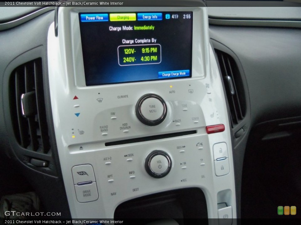 Jet Black/Ceramic White Interior Controls for the 2011 Chevrolet Volt Hatchback #75845677