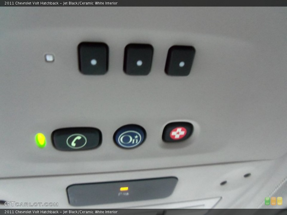 Jet Black/Ceramic White Interior Controls for the 2011 Chevrolet Volt Hatchback #75845809