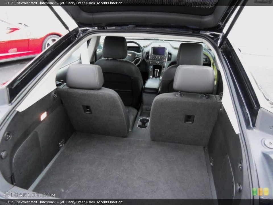 Jet Black/Green/Dark Accents Interior Trunk for the 2012 Chevrolet Volt Hatchback #75845977