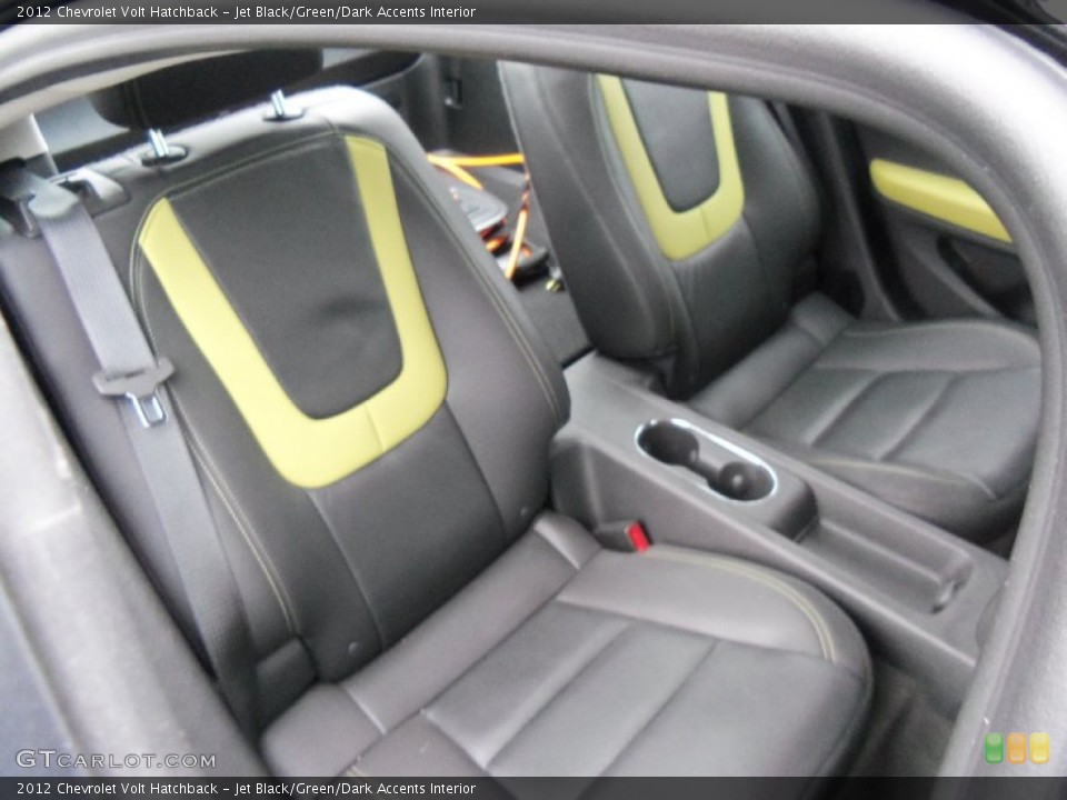 Jet Black/Green/Dark Accents Interior Front Seat for the 2012 Chevrolet Volt Hatchback #75846096