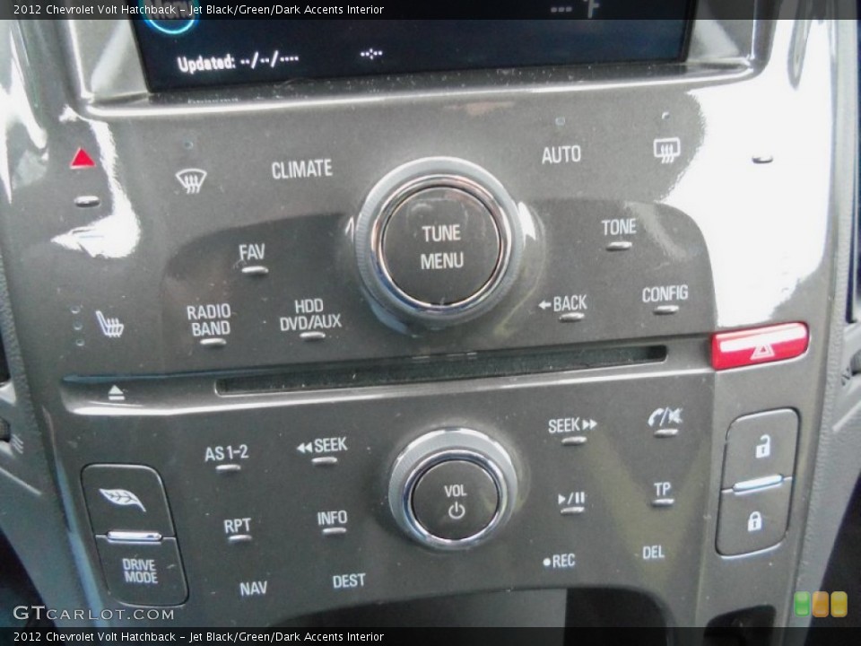 Jet Black/Green/Dark Accents Interior Controls for the 2012 Chevrolet Volt Hatchback #75846478