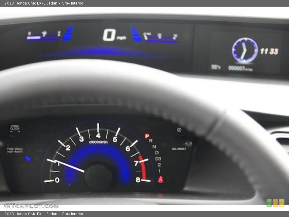 Gray Interior Gauges for the 2013 Honda Civic EX-L Sedan #75847030