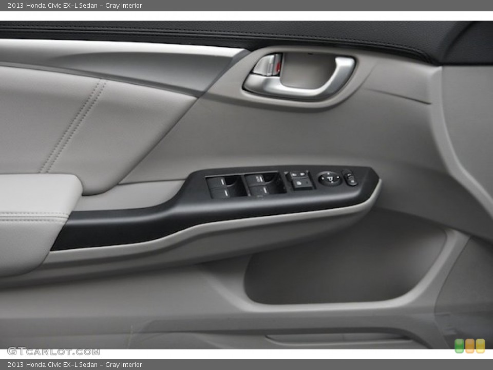 Gray Interior Controls for the 2013 Honda Civic EX-L Sedan #75847650