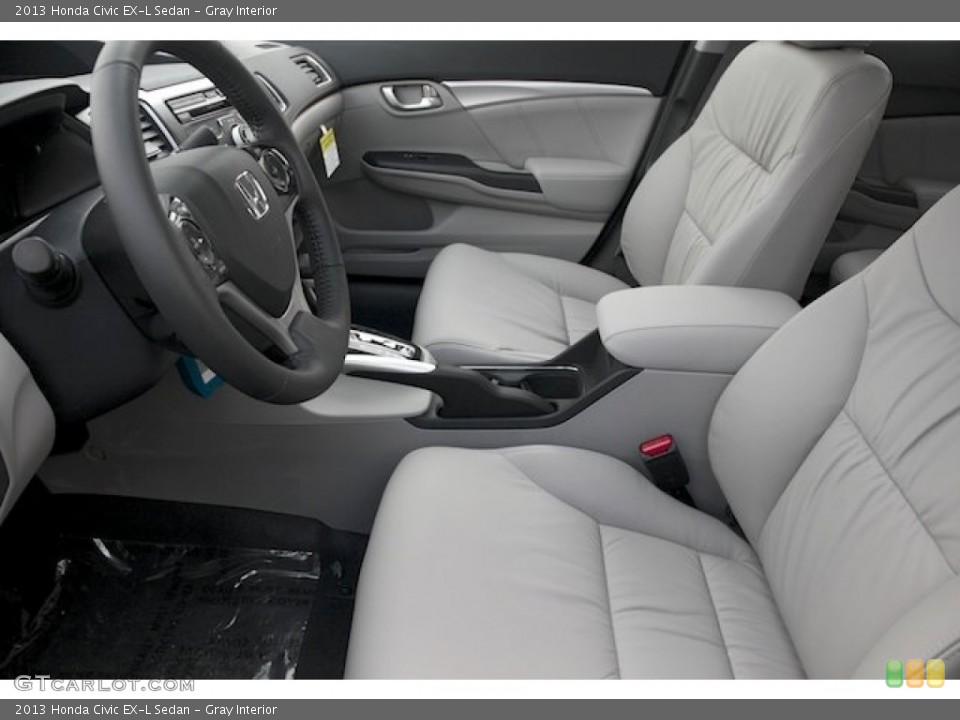 Gray Interior Photo for the 2013 Honda Civic EX-L Sedan #75847669