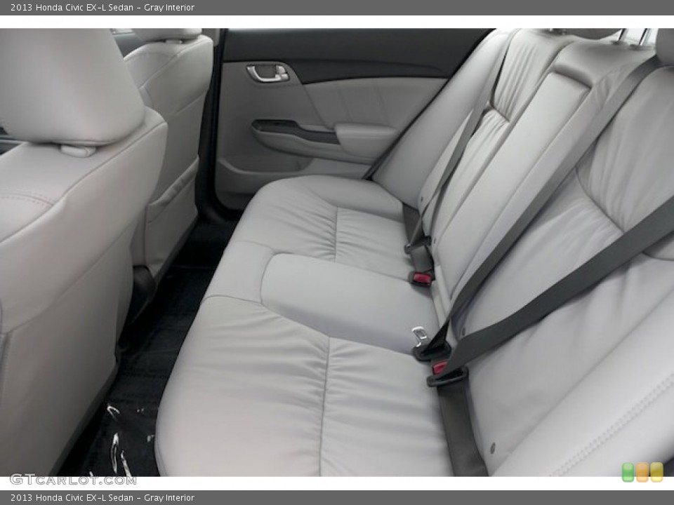 Gray Interior Rear Seat for the 2013 Honda Civic EX-L Sedan #75847706