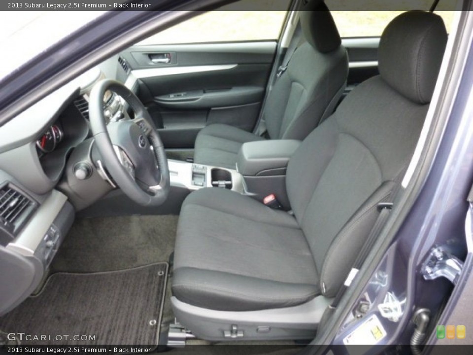 Black Interior Front Seat for the 2013 Subaru Legacy 2.5i Premium #75847900