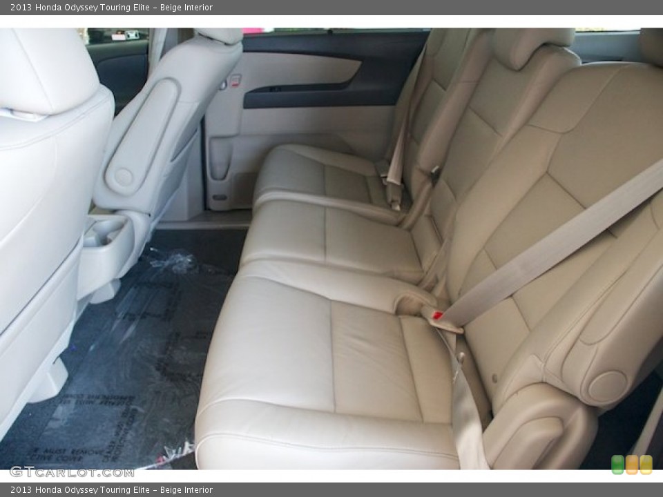 Beige Interior Rear Seat for the 2013 Honda Odyssey Touring Elite #75848074