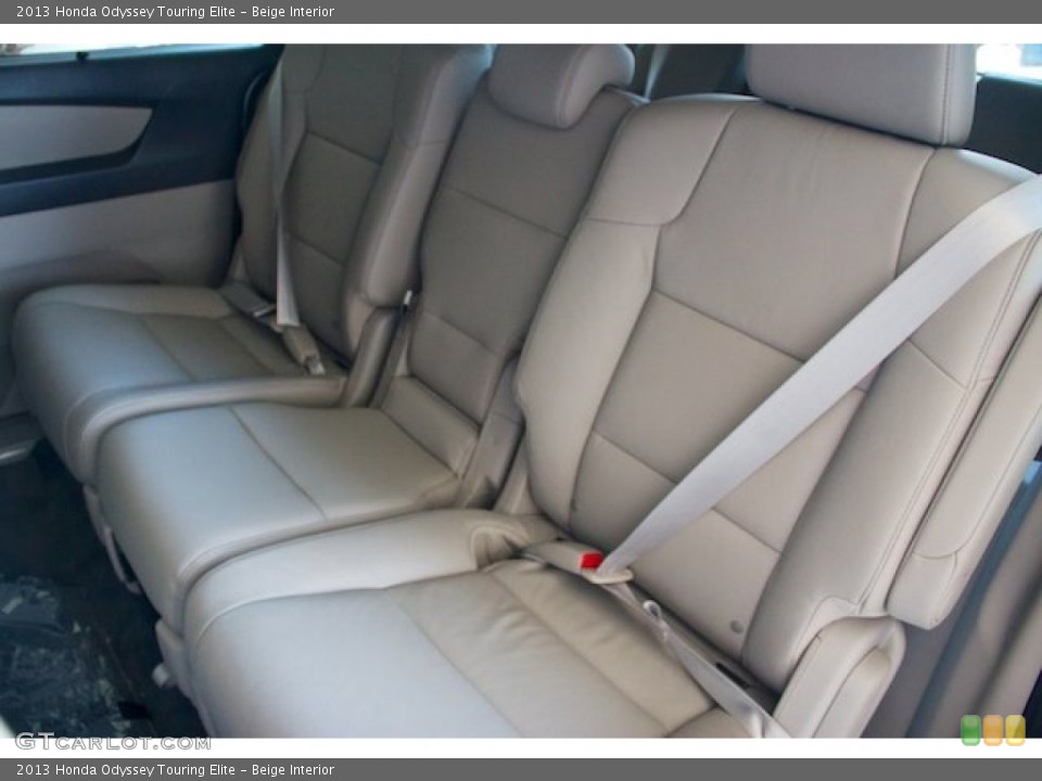Beige Interior Rear Seat for the 2013 Honda Odyssey Touring Elite #75848182