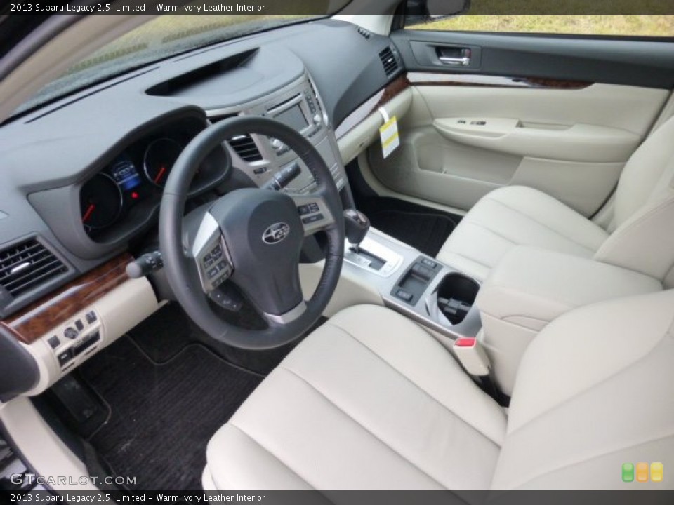 Warm Ivory Leather 2013 Subaru Legacy Interiors