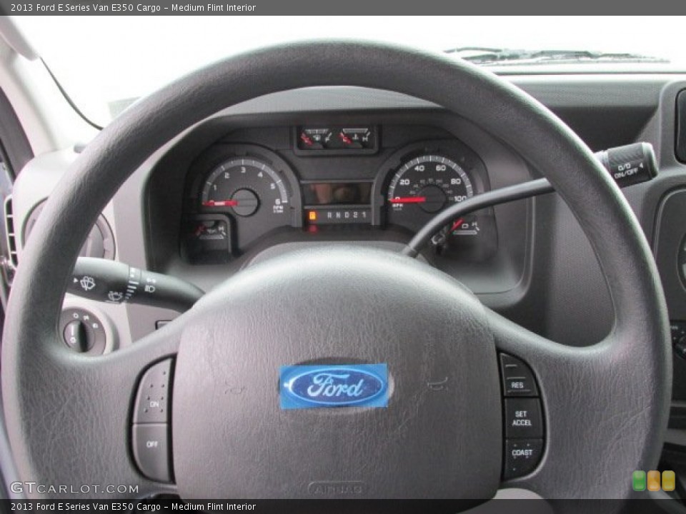 Medium Flint Interior Steering Wheel for the 2013 Ford E Series Van E350 Cargo #75848977