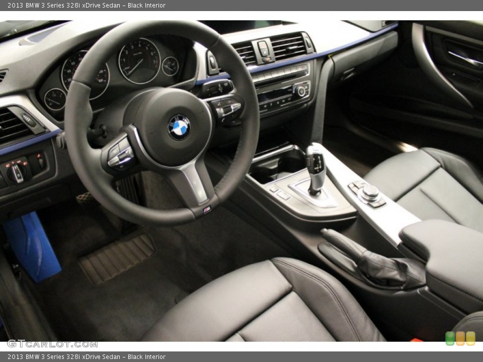 Black Interior Prime Interior for the 2013 BMW 3 Series 328i xDrive Sedan #75849238