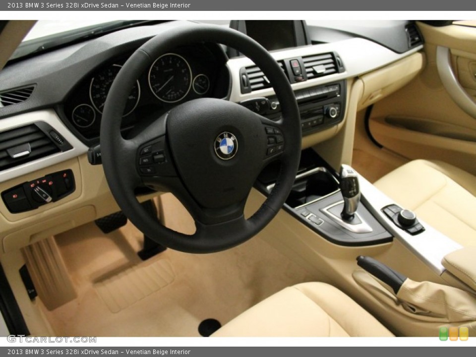 Venetian Beige Interior Prime Interior for the 2013 BMW 3 Series 328i xDrive Sedan #75849562