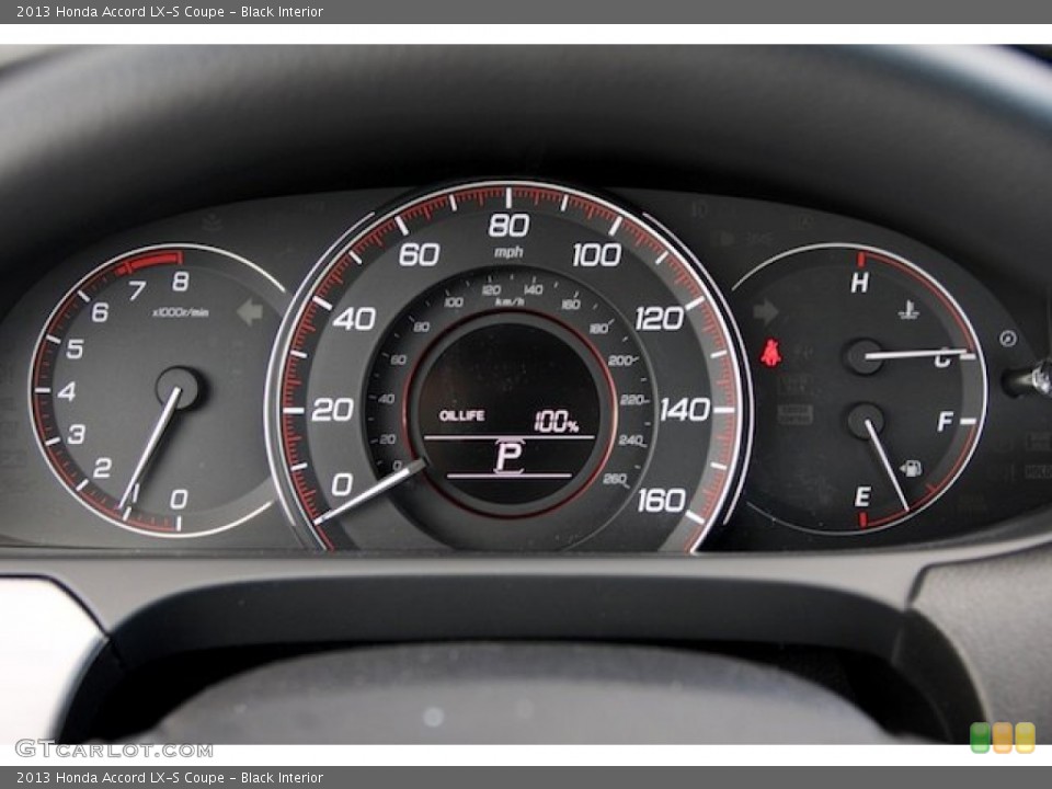 Black Interior Gauges for the 2013 Honda Accord LX-S Coupe #75851026
