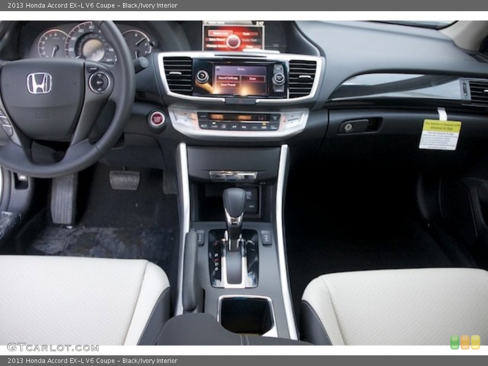 Black/Ivory Interior Dashboard for the 2013 Honda Accord EX-L V6 Coupe #75851920