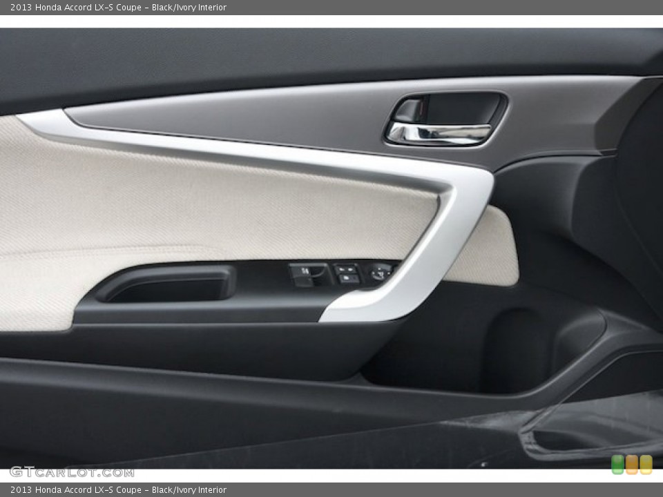 Black/Ivory Interior Door Panel for the 2013 Honda Accord LX-S Coupe #75852233
