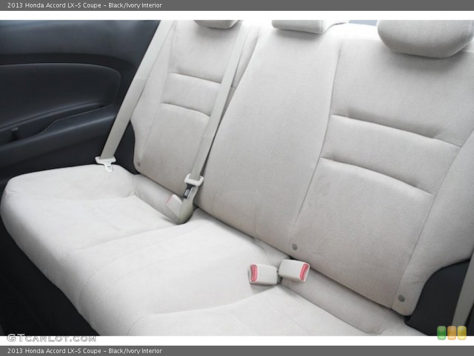 Black/Ivory Interior Rear Seat for the 2013 Honda Accord LX-S Coupe #75852281