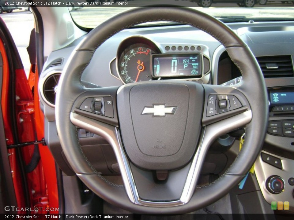Dark Pewter/Dark Titanium Interior Steering Wheel for the 2012 Chevrolet Sonic LTZ Hatch #75852693