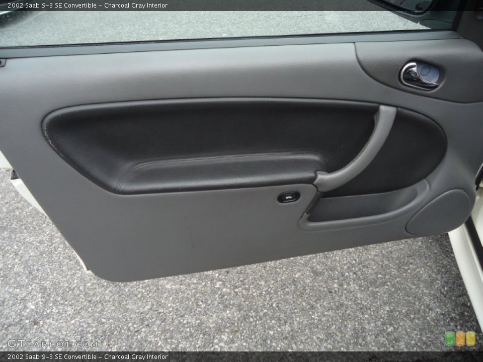 Charcoal Gray Interior Door Panel for the 2002 Saab 9-3 SE Convertible #75854179