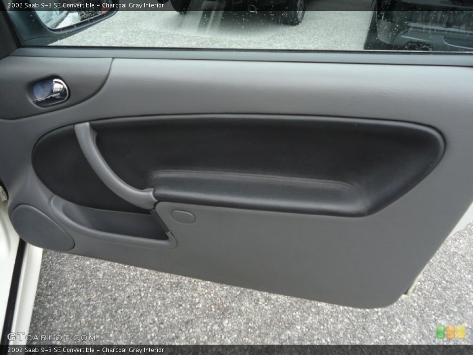 Charcoal Gray Interior Door Panel for the 2002 Saab 9-3 SE Convertible #75854200