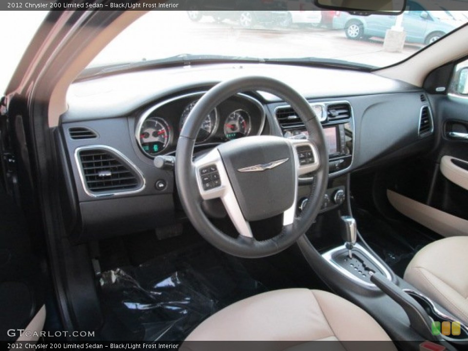Black/Light Frost Interior Prime Interior for the 2012 Chrysler 200 Limited Sedan #75854371