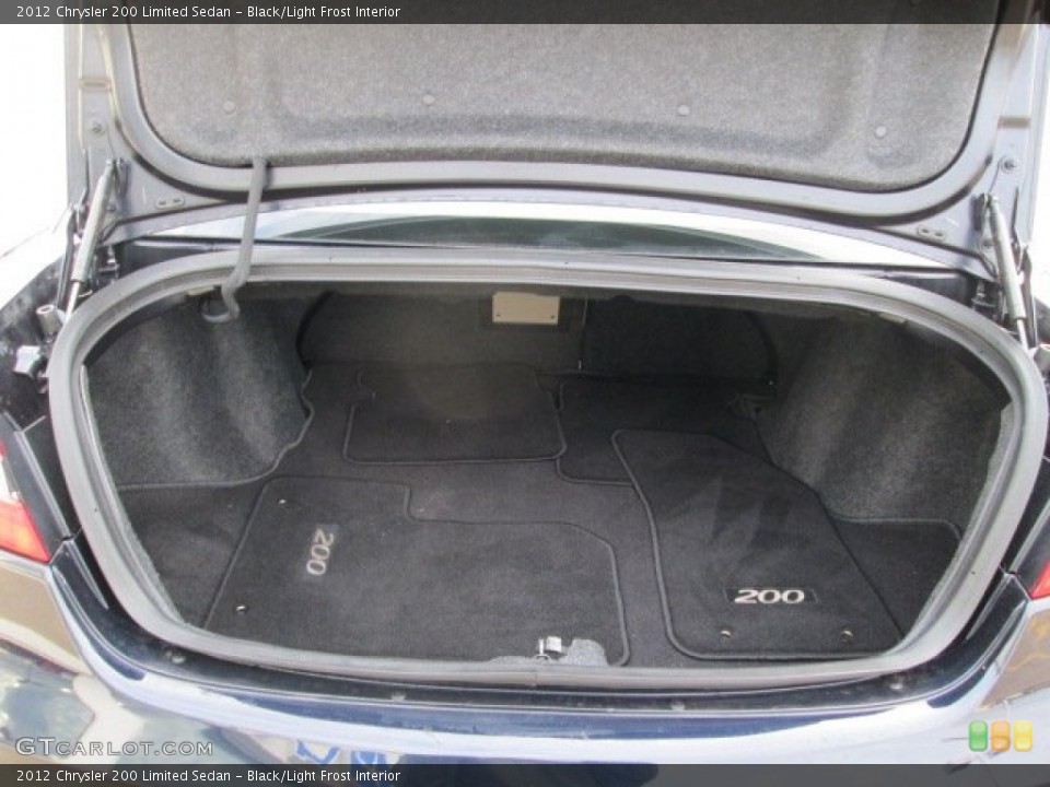 Black/Light Frost Interior Trunk for the 2012 Chrysler 200 Limited Sedan #75854701
