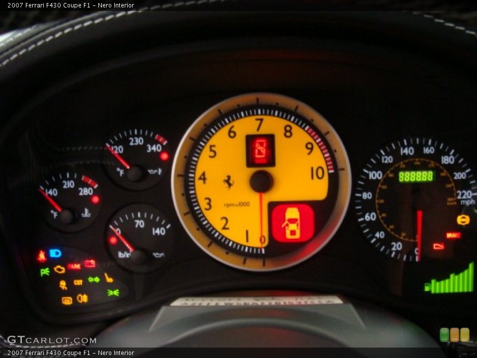 Nero Interior Gauges for the 2007 Ferrari F430 Coupe F1 #75854971