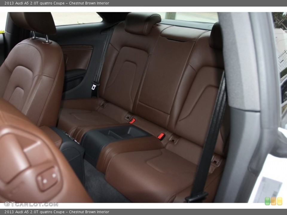 Chestnut Brown Interior Rear Seat for the 2013 Audi A5 2.0T quattro Coupe #75855370