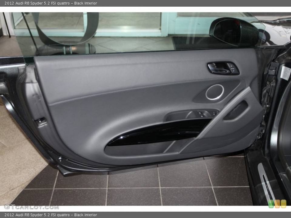 Black Interior Door Panel for the 2012 Audi R8 Spyder 5.2 FSI quattro #75856549