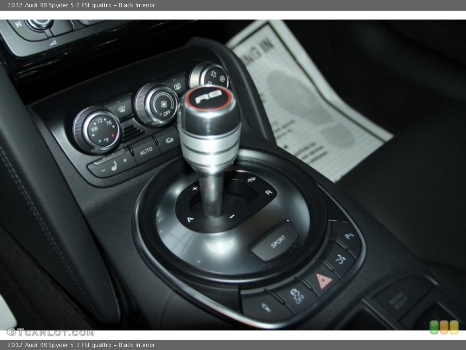 Black Interior Transmission for the 2012 Audi R8 Spyder 5.2 FSI quattro #75856623