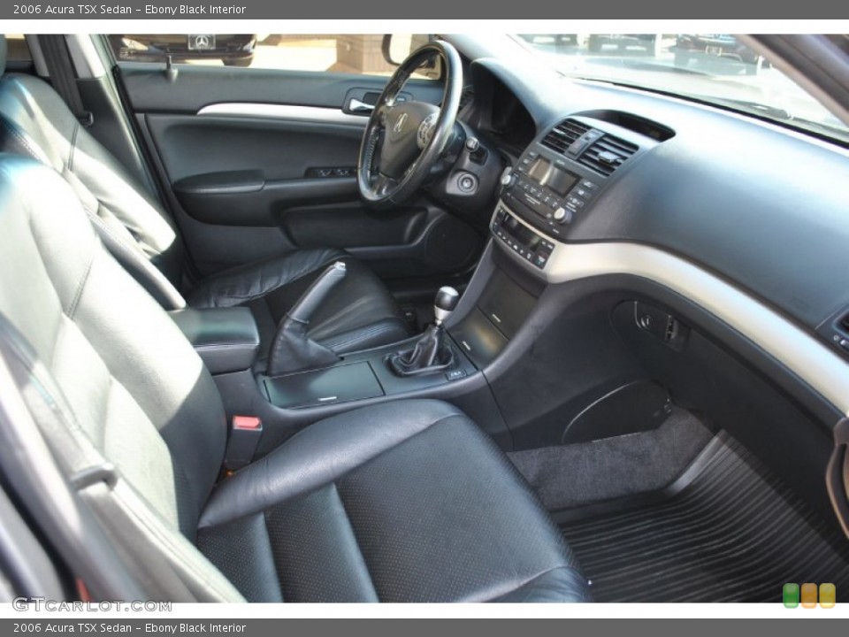 Ebony Black Interior Photo for the 2006 Acura TSX Sedan #75859153