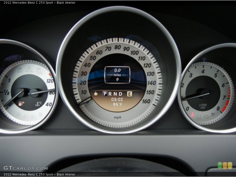 Black Interior Gauges for the 2012 Mercedes-Benz C 250 Sport #75859567