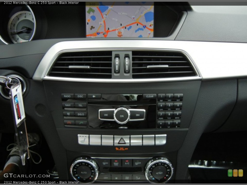 Black Interior Controls for the 2012 Mercedes-Benz C 250 Sport #75859588