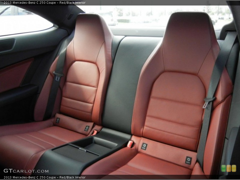 Red/Black Interior Rear Seat for the 2013 Mercedes-Benz C 250 Coupe #75860071