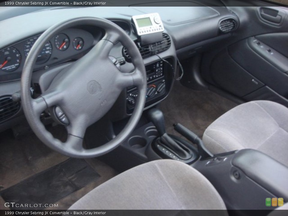 Black/Gray Interior Photo for the 1999 Chrysler Sebring JX Convertible #75860092