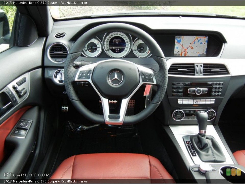 Red/Black Interior Dashboard for the 2013 Mercedes-Benz C 250 Coupe #75860103