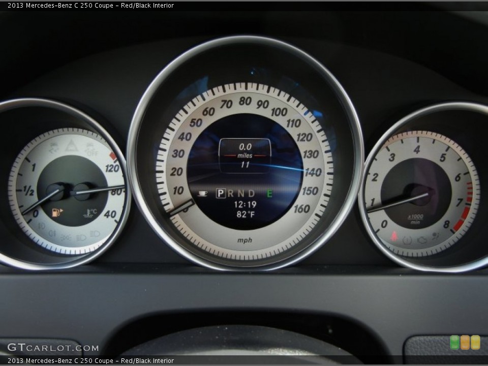 Red/Black Interior Gauges for the 2013 Mercedes-Benz C 250 Coupe #75860144