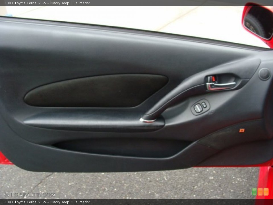 Black/Deep Blue Interior Door Panel for the 2003 Toyota Celica GT-S #75860156