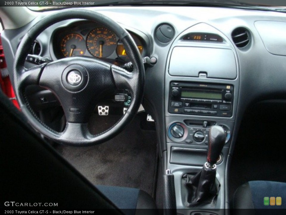 Black/Deep Blue Interior Dashboard for the 2003 Toyota Celica GT-S #75860211