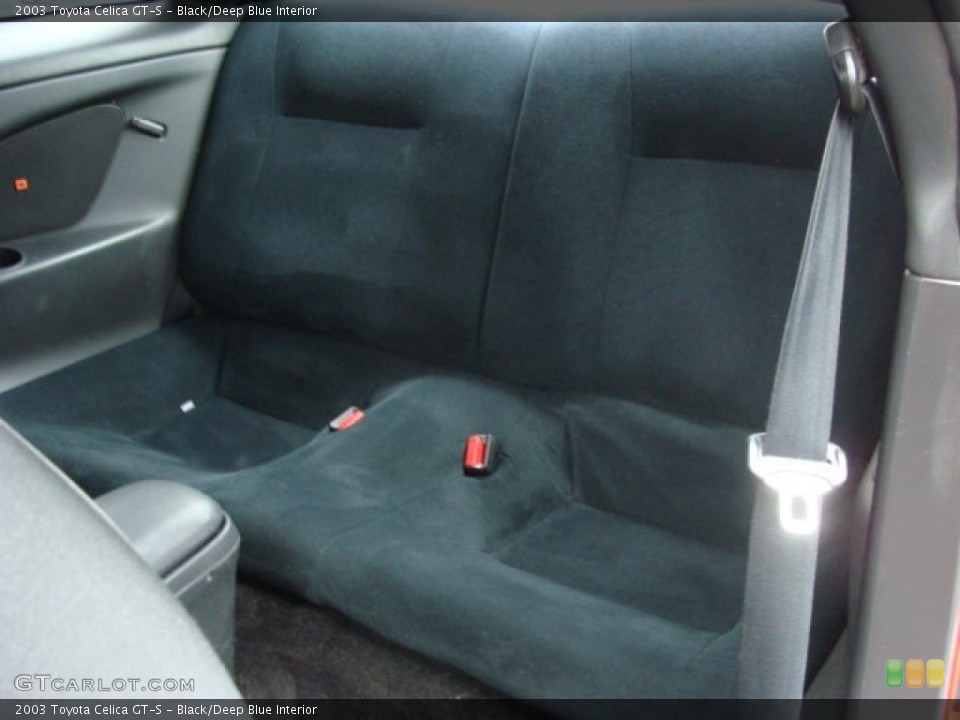 Black/Deep Blue Interior Rear Seat for the 2003 Toyota Celica GT-S #75860305