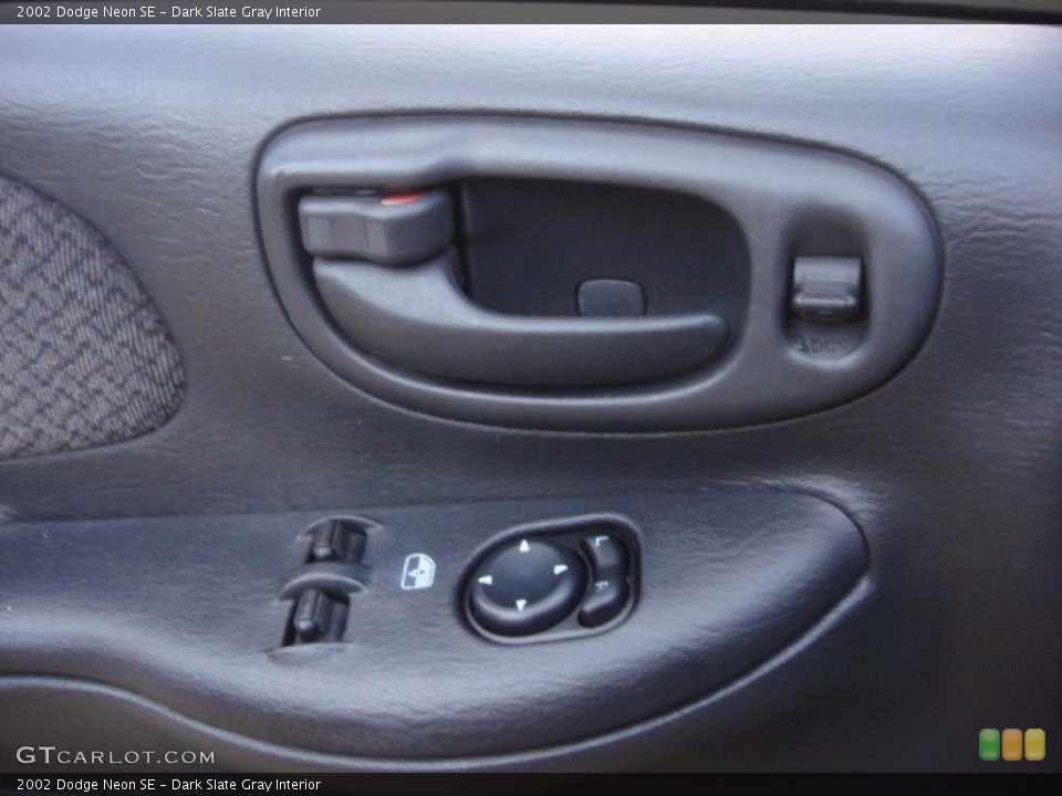 Dark Slate Gray Interior Controls for the 2002 Dodge Neon SE #75860403