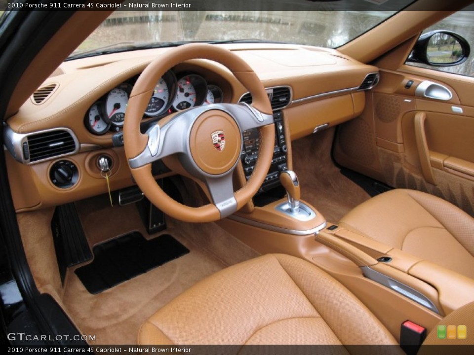Natural Brown Interior Photo for the 2010 Porsche 911 Carrera 4S Cabriolet #75860761