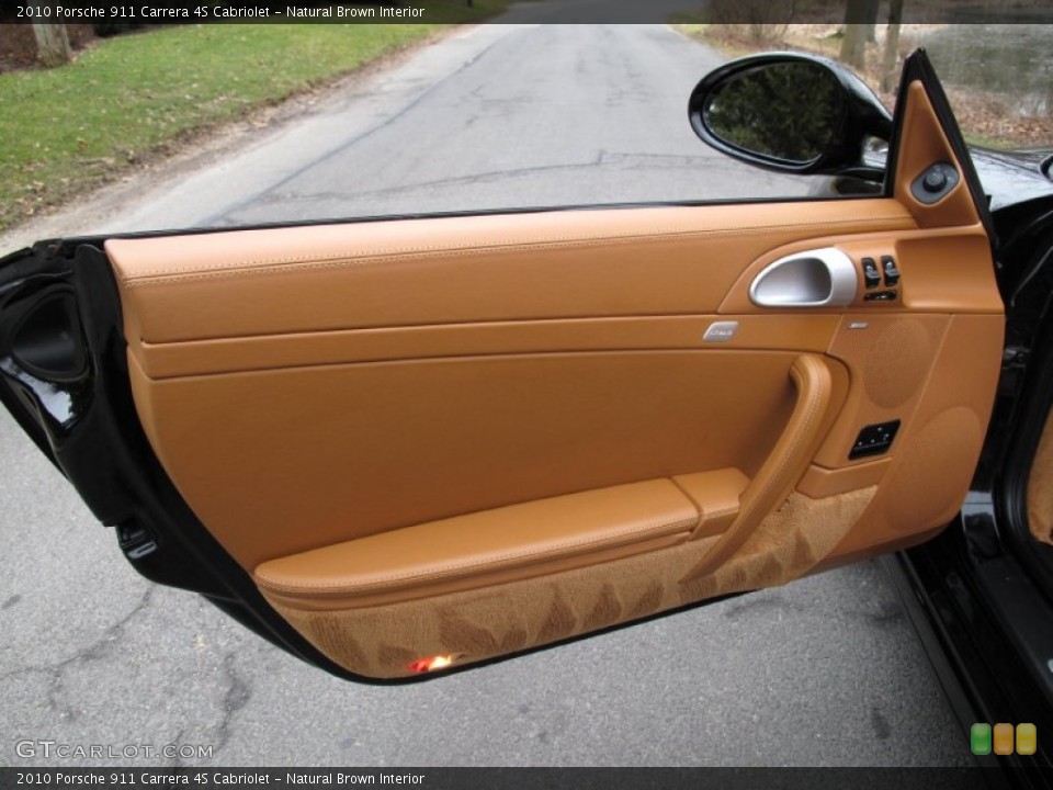 Natural Brown Interior Door Panel for the 2010 Porsche 911 Carrera 4S Cabriolet #75860788