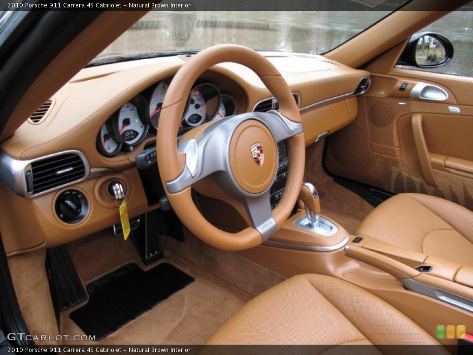 Natural Brown Interior Photo for the 2010 Porsche 911 Carrera 4S Cabriolet #75860873