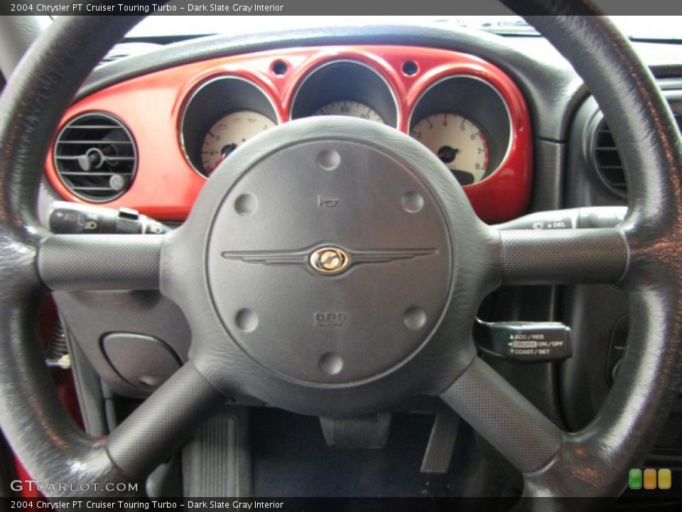 Dark Slate Gray Interior Steering Wheel for the 2004 Chrysler PT Cruiser Touring Turbo #75861346