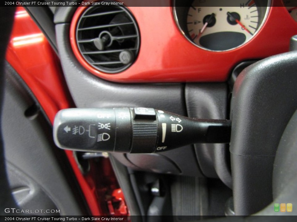 Dark Slate Gray Interior Controls for the 2004 Chrysler PT Cruiser Touring Turbo #75861367