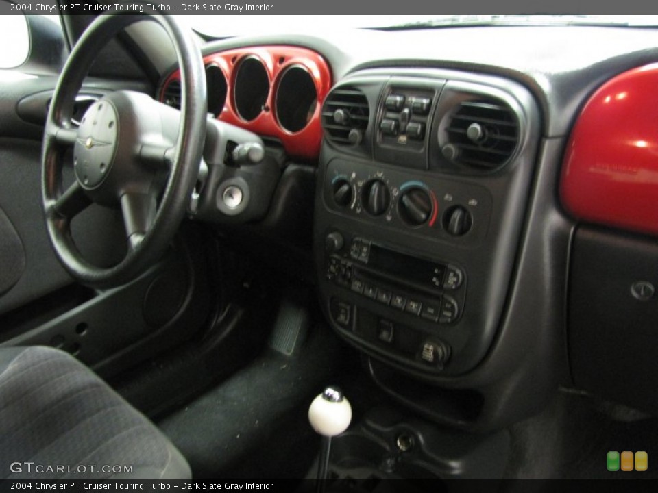 Dark Slate Gray Interior Controls for the 2004 Chrysler PT Cruiser Touring Turbo #75861472