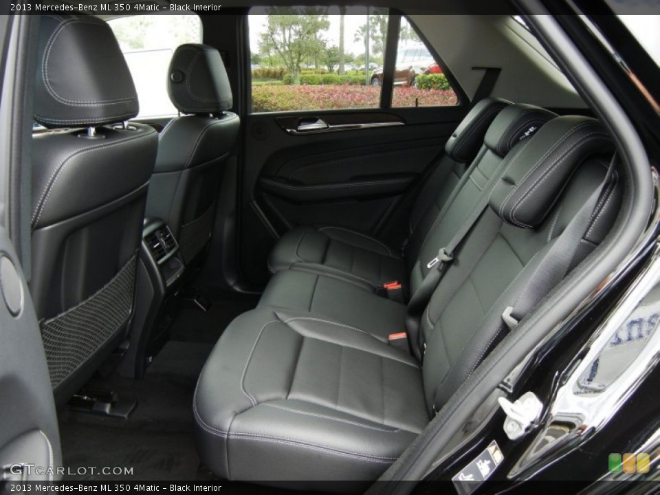 Black Interior Rear Seat for the 2013 Mercedes-Benz ML 350 4Matic #75862216