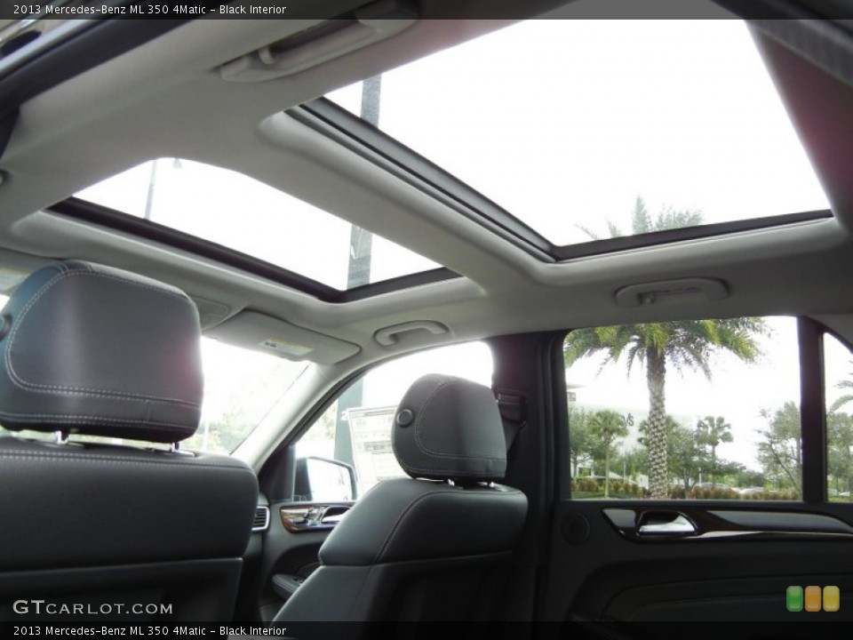 Black Interior Sunroof for the 2013 Mercedes-Benz ML 350 4Matic #75862228