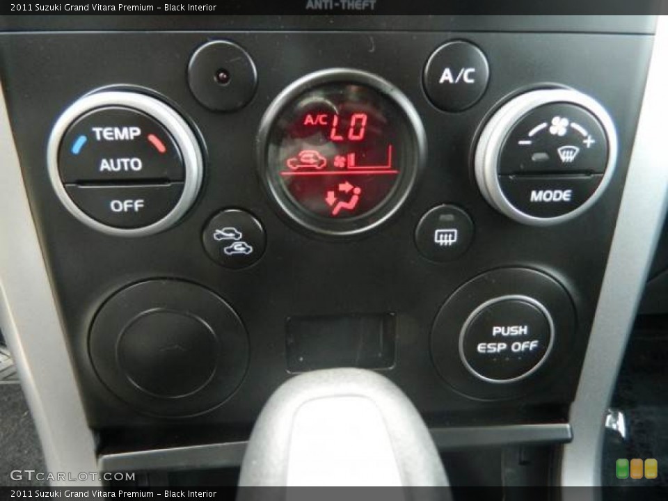 Black Interior Controls for the 2011 Suzuki Grand Vitara Premium #75862272